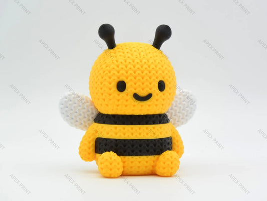3D Printed Crochet-Style Bee Figurine