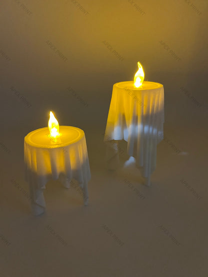 3D Printed  Draped Sheet Candle Holder