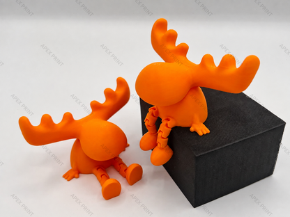 3D Printed Moose with Articulated Legs