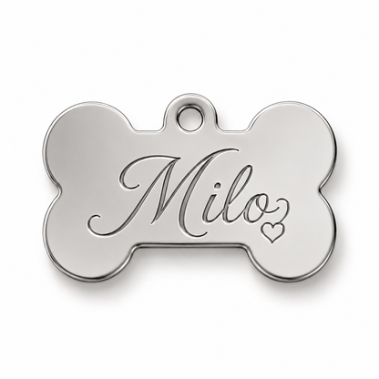 Personalized Stainless Steel Bone Keychain