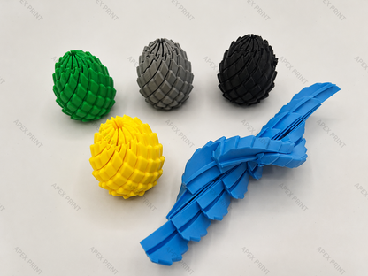 3D Printed Small Articulated Pinecone Toy - 0000