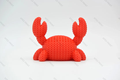 3D Printed Crochet-Style Crab Figurine