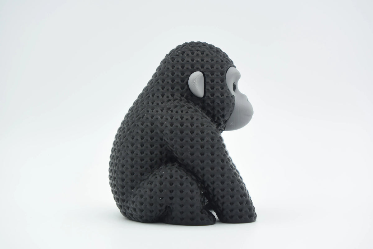 3D Printed Crochet-Style Gorilla Figurine