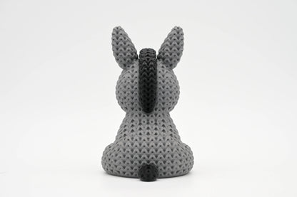 3D Printed Crochet-Style Donkey Figurine