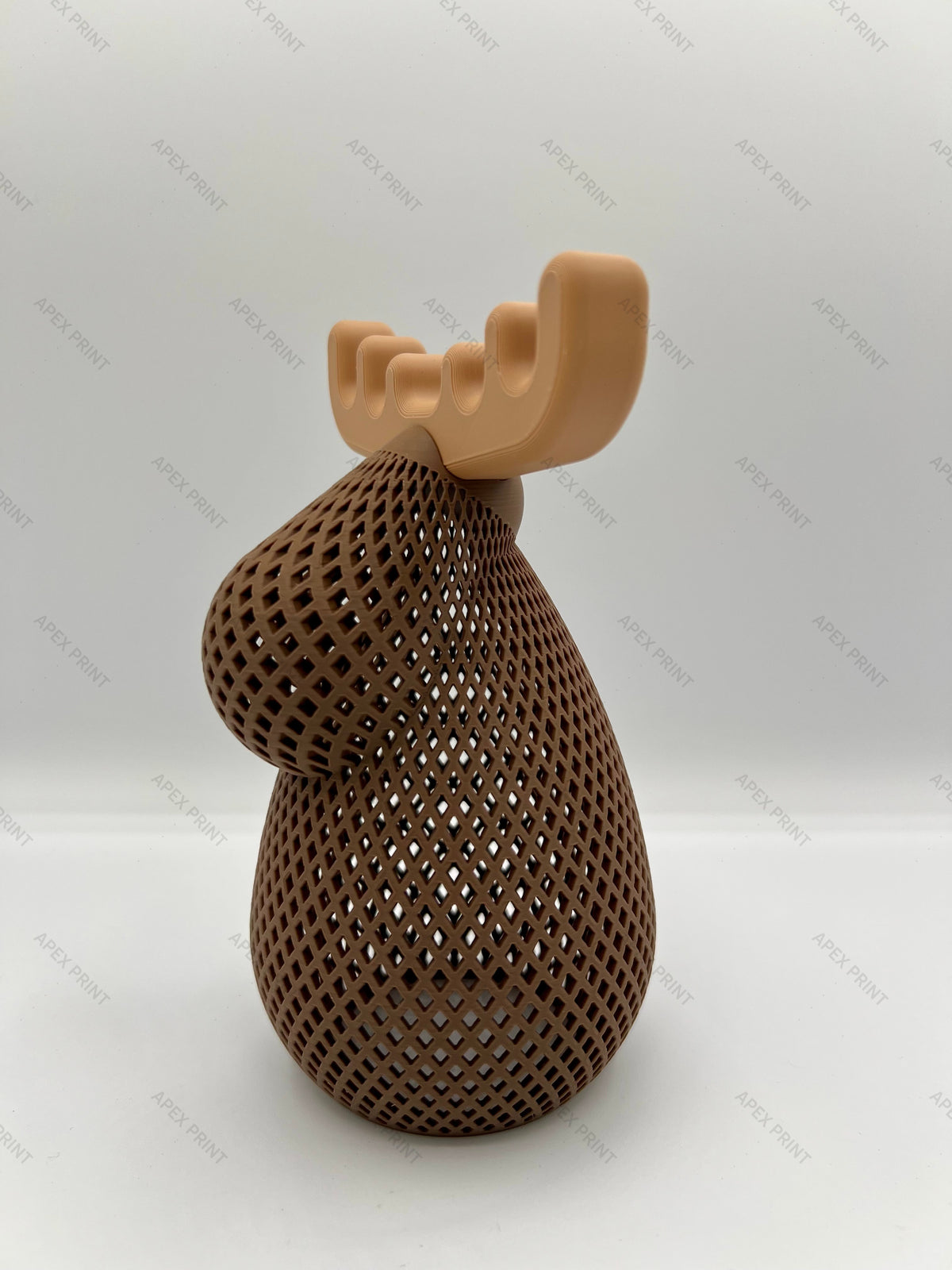 3D Printed Lattice Moose Figurine