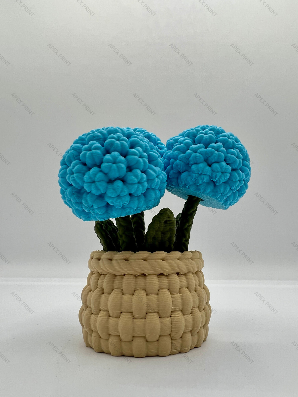 3D Printed Hydrangea in a Basket