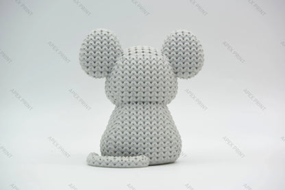 3D Printed Crochet-Style Mouse Figurine