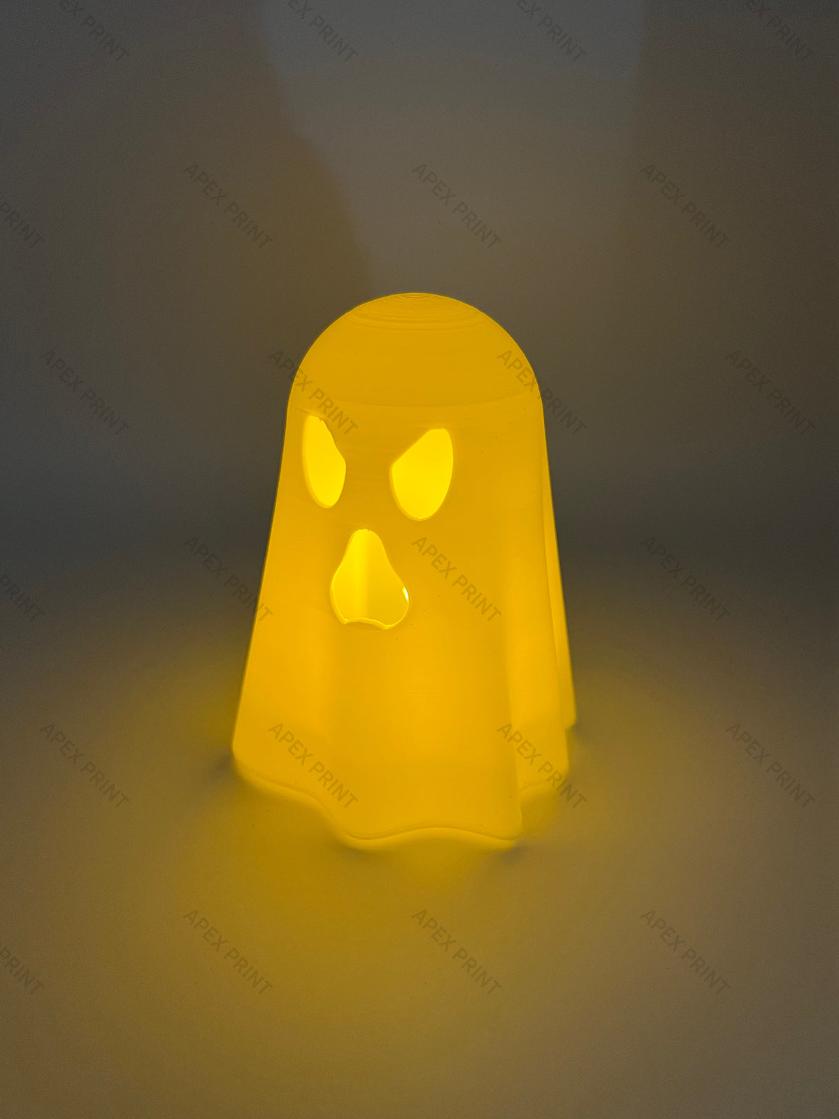 3D Printed  Spooky Face Ghost Light