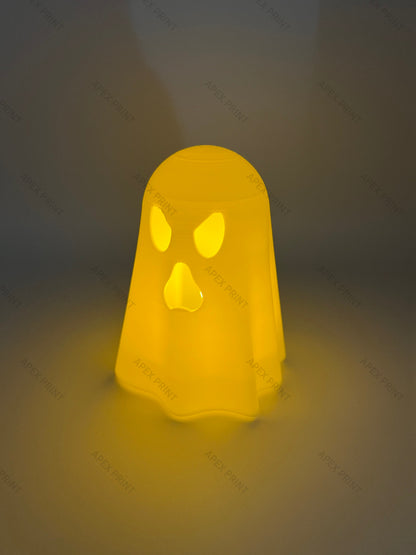 3D Printed  Spooky Face Ghost Light