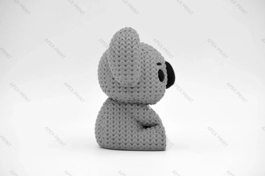 3D Printed Crochet-Style Koala Figurine