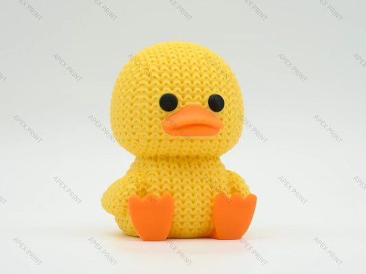 3D Printed Crochet-Style Duck Figurine