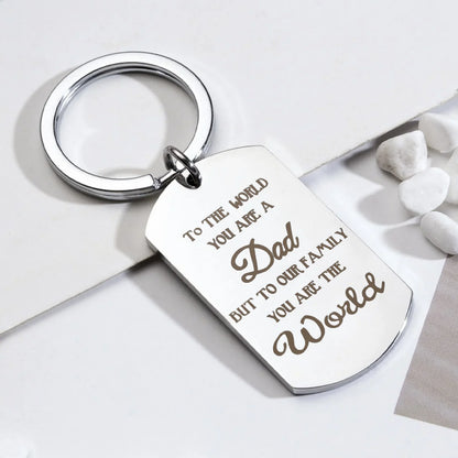 Personalized Stainless Steel Military Keychain