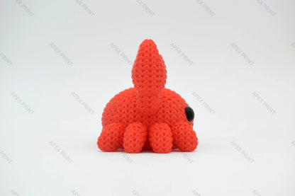 3D Printed Crochet-Style Crab Figurine