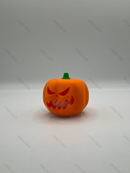 3D Printed  Halloween Jack-O-Lantern Light
