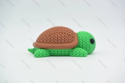 3D Printed Crochet-Style Sea Turtle Figurine