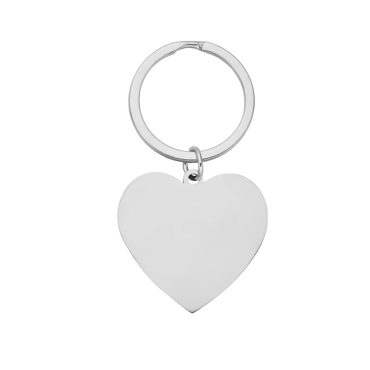 Personalized Stainless Steel Heart Keychain