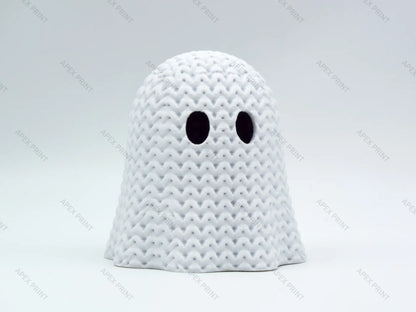 3D Printed Crochet-Style Ghost Figurine