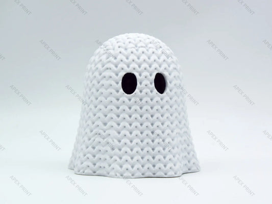 3D Printed Crochet-Style Ghost Figurine