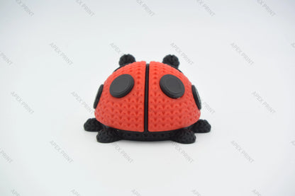 3D Printed Crochet-Style Ladybug Figurine
