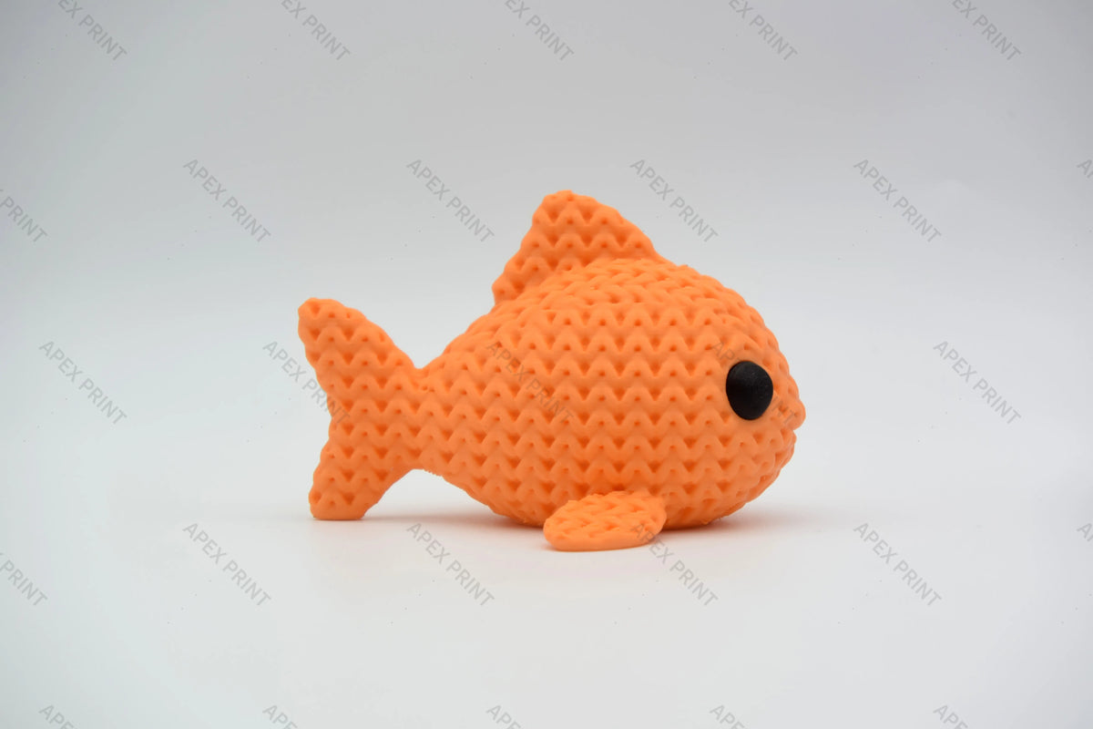 3D Printed Crochet-Style Fish Figurine