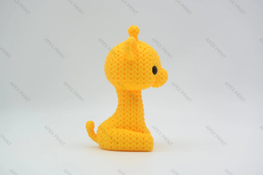 3D Printed Crochet-Style Giraffe Figurine