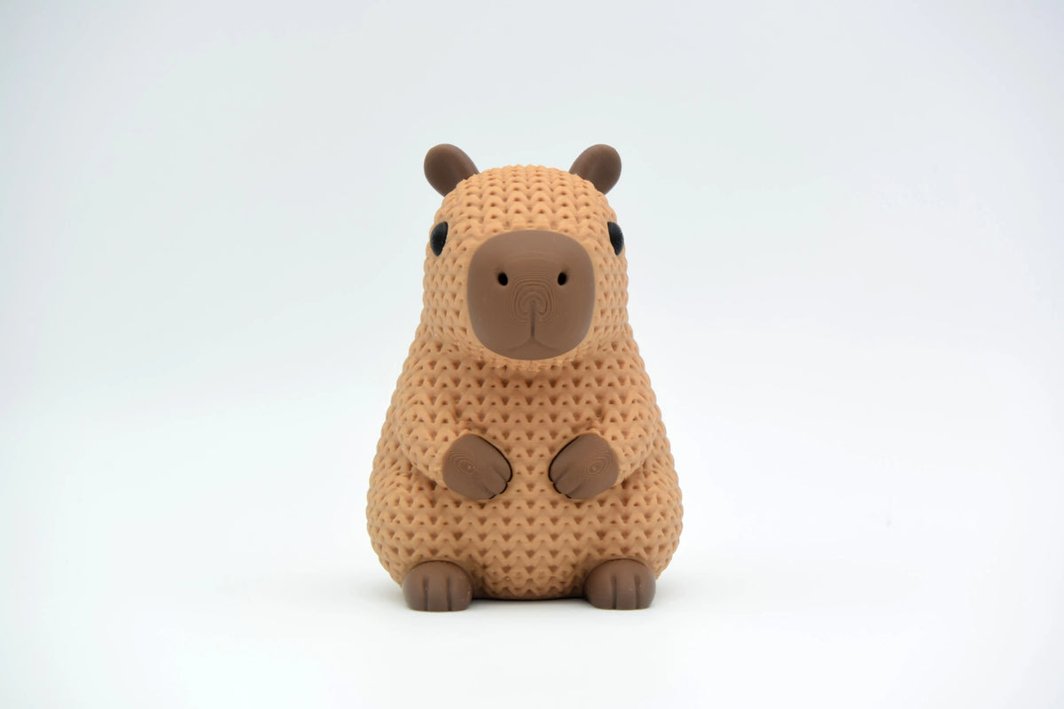 3D Printed Crochet-Style Capybara Figurine