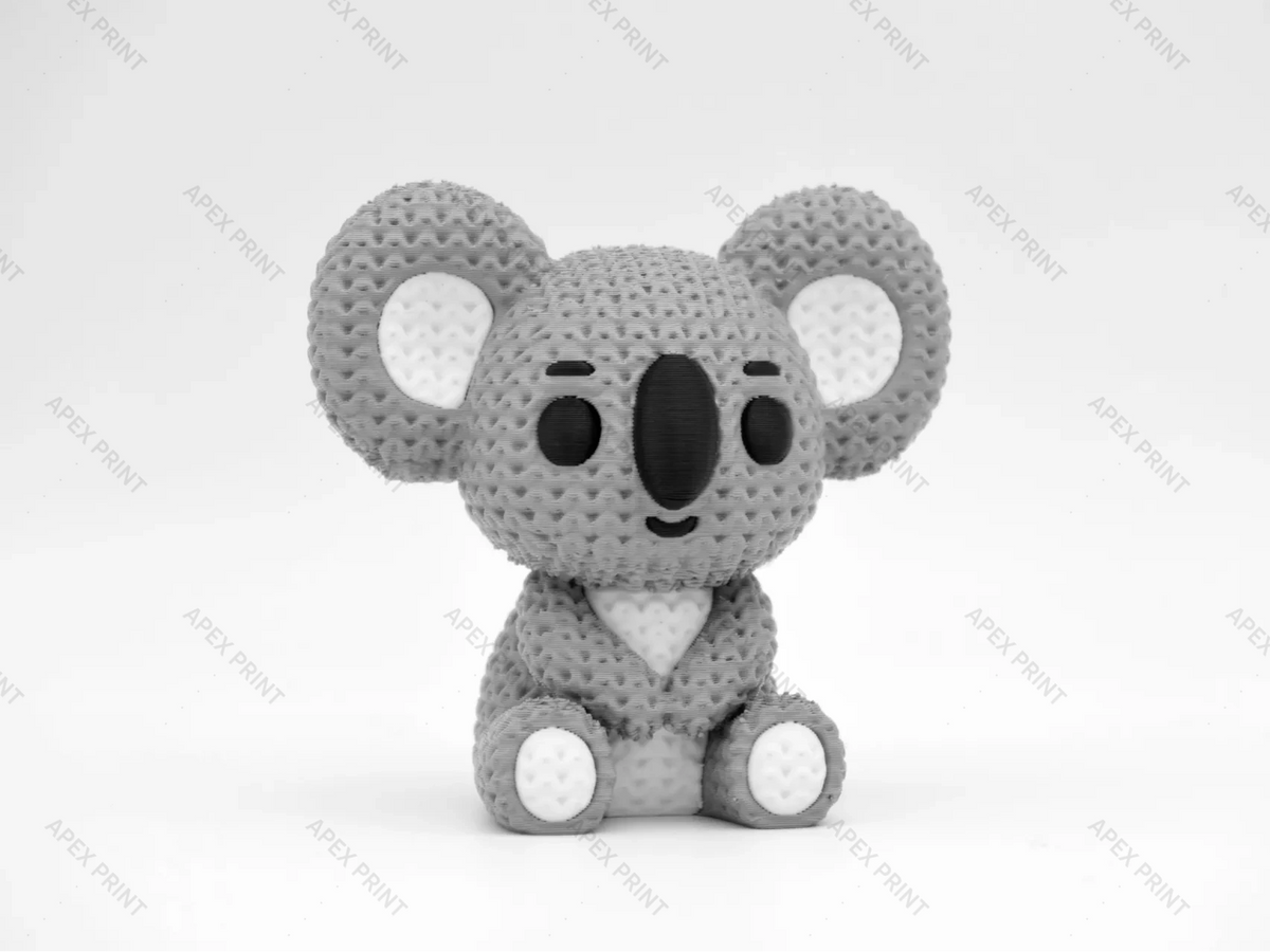 3D Printed Crochet-Style Koala Figurine