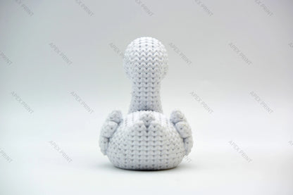 3D Printed Crochet-Style Swan Figurine