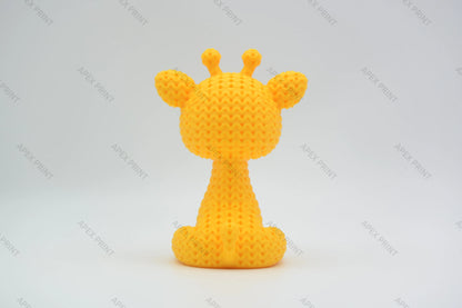 3D Printed Crochet-Style Giraffe Figurine
