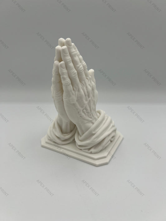 3D Printed Praying Hands Sculpture