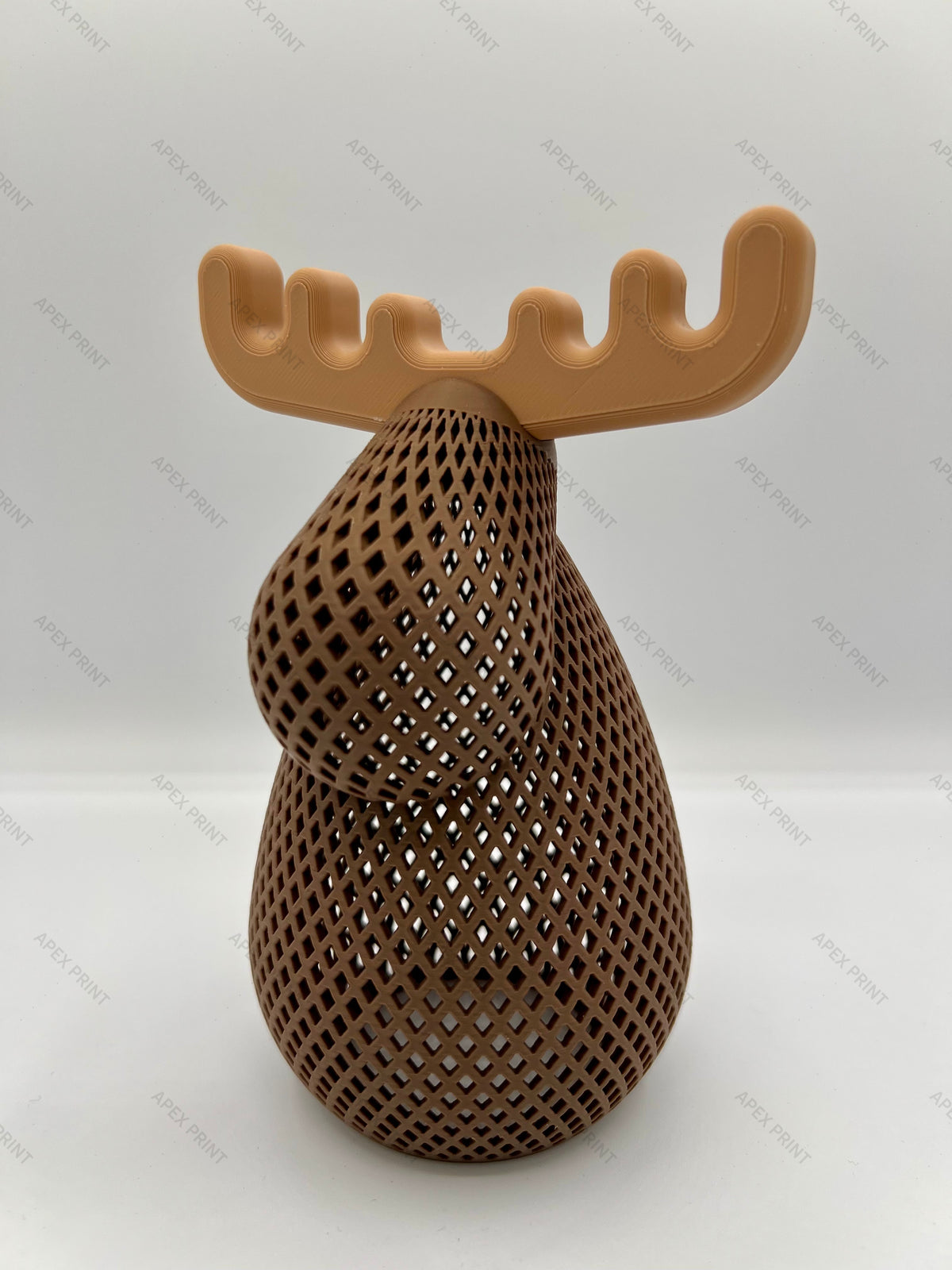 3D Printed Lattice Moose Figurine