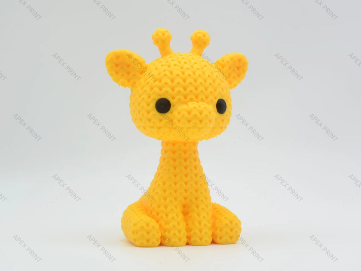 3D Printed Crochet-Style Giraffe Figurine