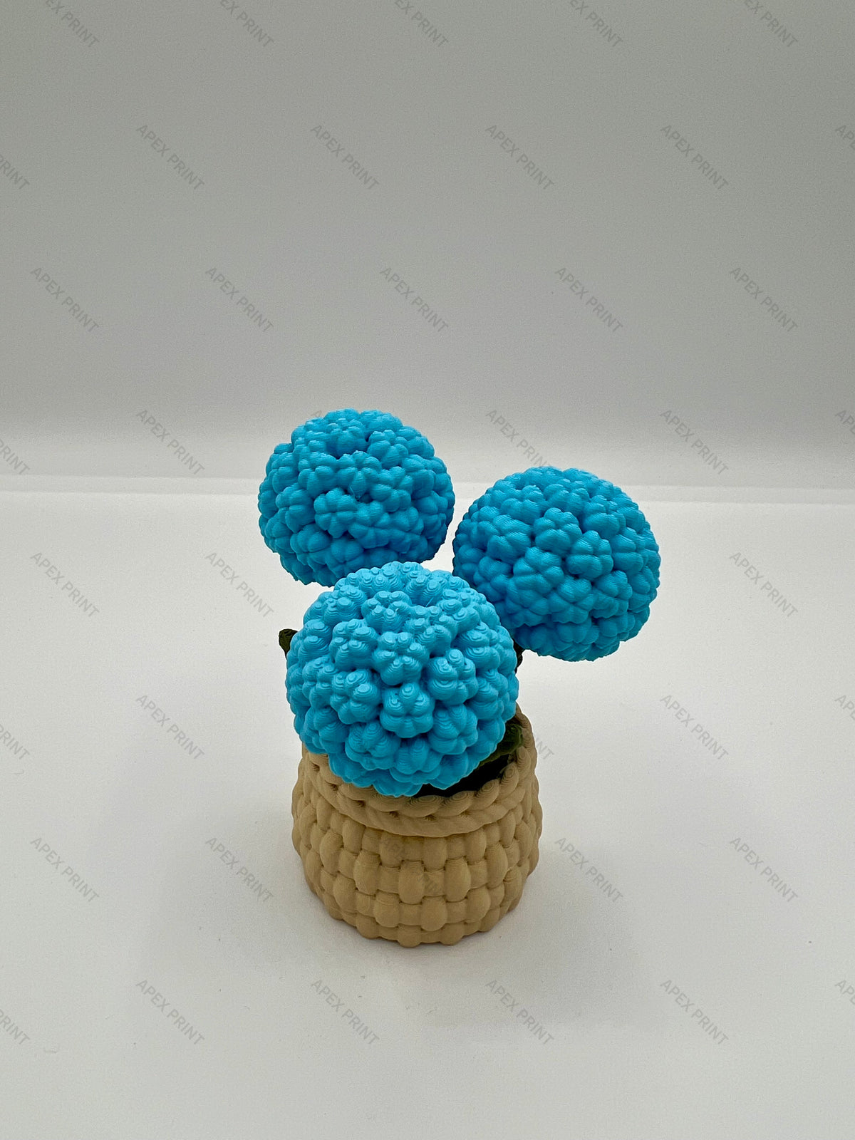 3D Printed Hydrangea in a Basket