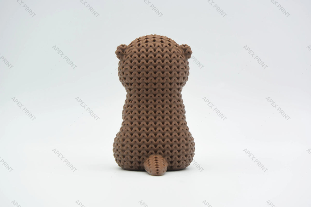 3D Printed Crochet-Style Otter Figurine