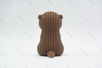 3D Printed Crochet-Style Otter Figurine