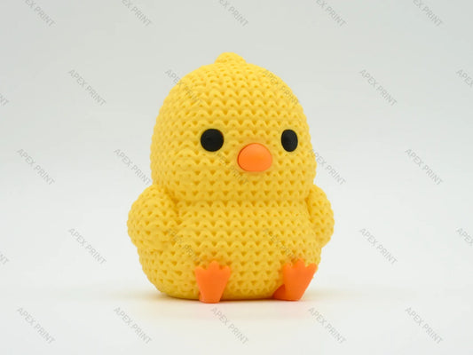3D Printed Crochet-Style Chick Figurine