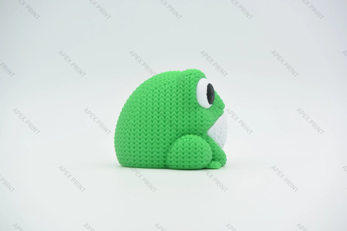 3D Printed Crochet-Style Frog Figurine
