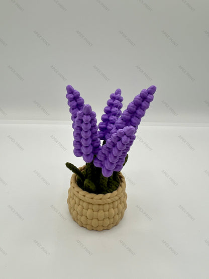3D Printed Lavender in a Basket