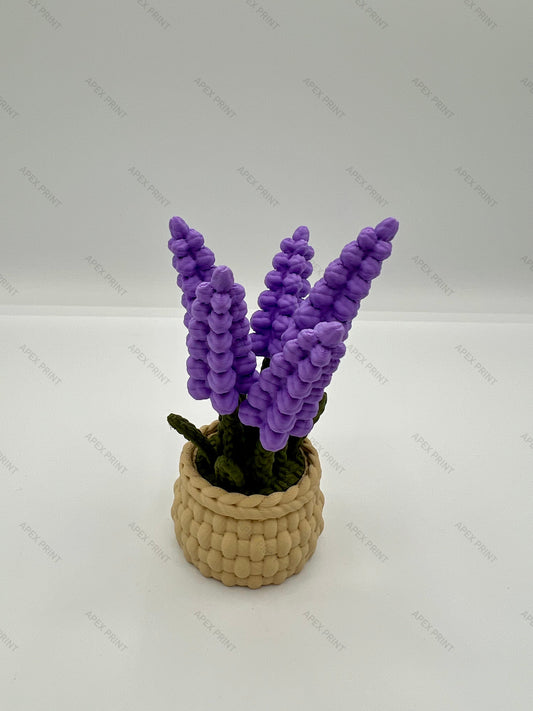 3D Printed Lavender in a Basket