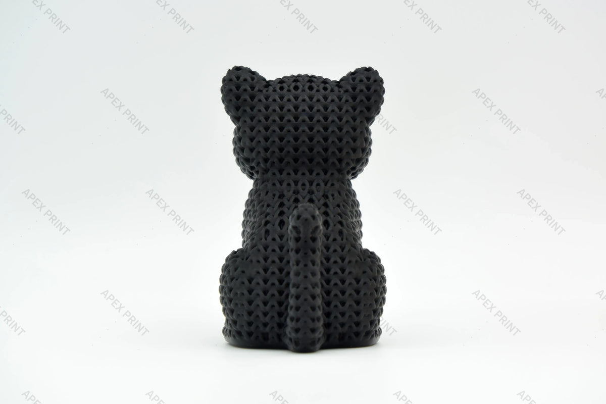 3D Printed Crochet-Style Panther Figurine