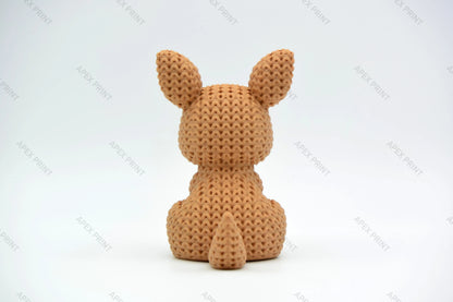 3D Printed Crochet-Style Kangaroo Figurine