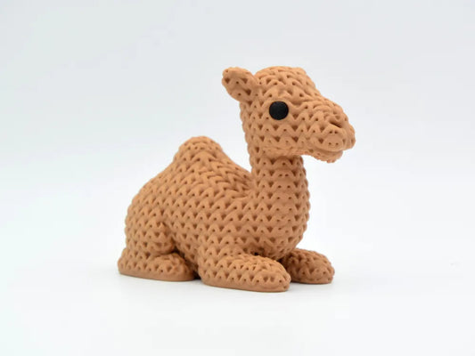 3D Printed Crochet-Style Camel Figurine