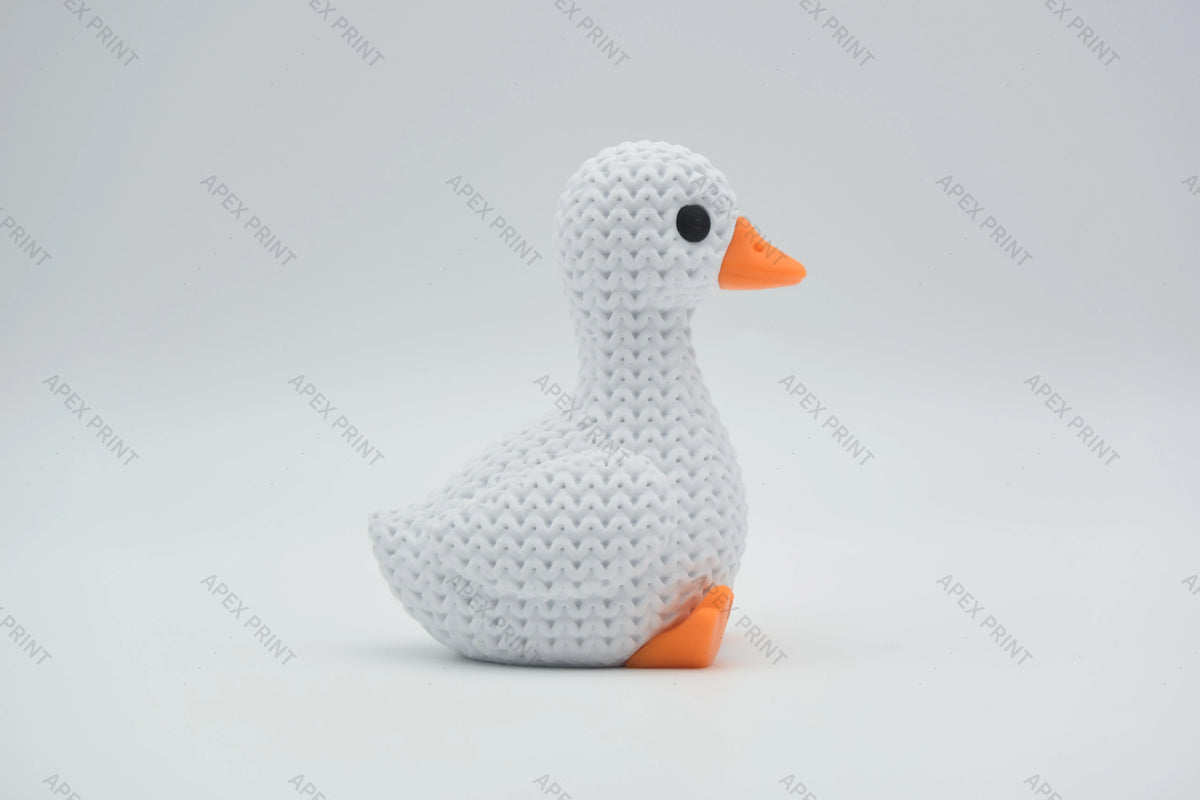 3D Printed Crochet-Style Goose Figurine