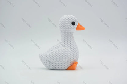 3D Printed Crochet-Style Goose Figurine