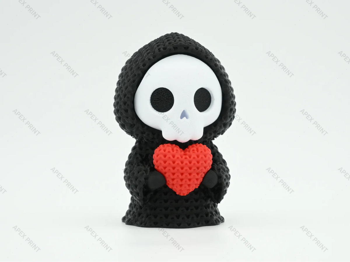 3D Printed Heart-Holding Grim Reaper Figurine