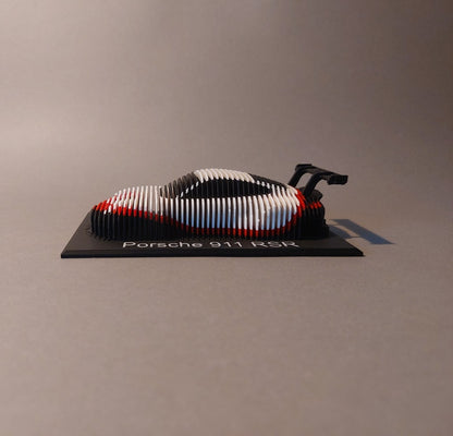 Porsche 911 RSR Layered Sculpture