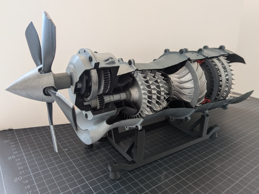 Three-Shaft Turboprop Engine Model