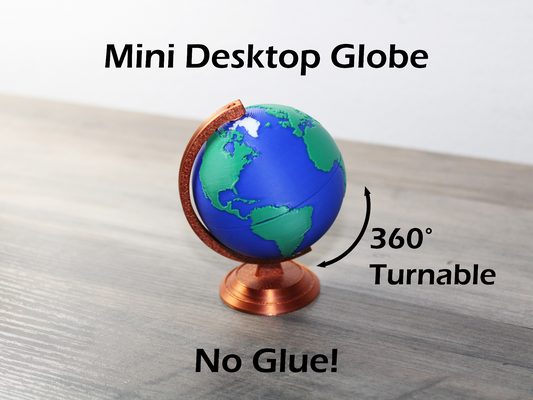 Mini Desktop Earth Globe
