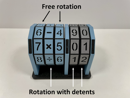 Math trainer (rotate for random tasks)