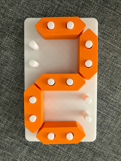 Montessori number game for children